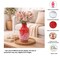 Vase | Ruby Luster with White Splutter Glass Vase | 7x12" | Luxurious Decorative Accent for Home, Office & Modern Interiors